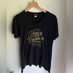 Harley Davidson black/gold Mt. Ranier Seattle, WA shirt - size XL